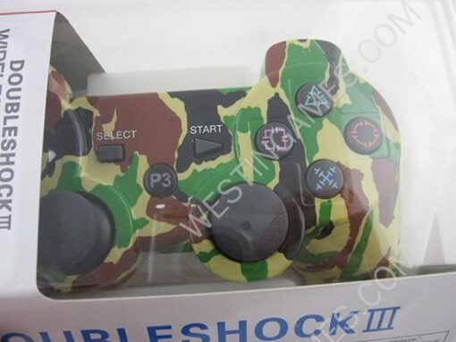 Bluetooth Wireless Controller New Blister Packing for PS3 - Jungle Camouflage #1 (NEUTRAL) - Image 4