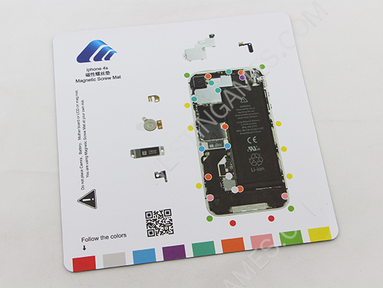 Professional Magnetic Screw Pad Repair Guide Mat for iPhone 4S