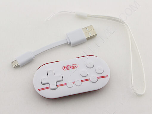 8Bitdo Zero Wireless GamePad Controller for IOS/Android/Windows/Mac OS - White/Red - Image 2