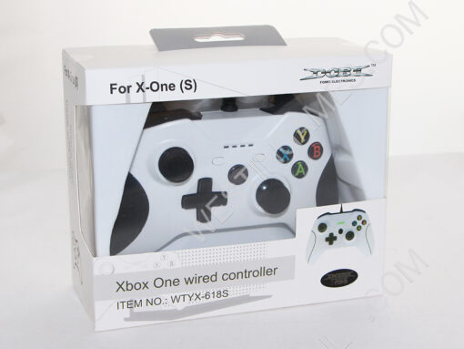 USB Wired Gamepad Controller for XBOX ONE Slim and PC WIN 8/10 - White
