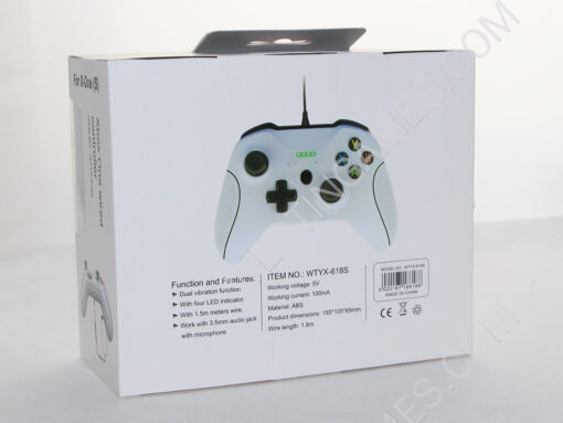USB Wired Gamepad Controller for XBOX ONE Slim and PC WIN 8/10 - White - Image 8