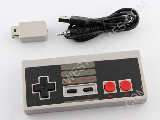 2.4GHz Wireless Controller Gamepad inner Battery for Nintendo Mini Classic NES Console - Grey