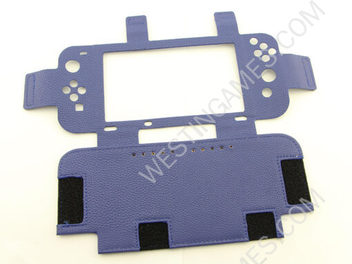Fashion Leather Anti-slip Protective Cover Case For Nintendo Switch NX 6.2inch Console - Blue - Image 3