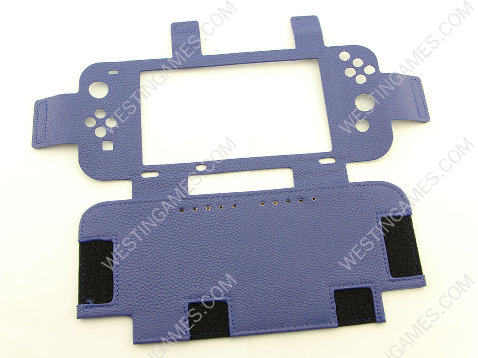 Fashion Leather Anti-slip Protective Cover Case For Nintendo Switch NX 6.2inch Console - Blue - Image 3