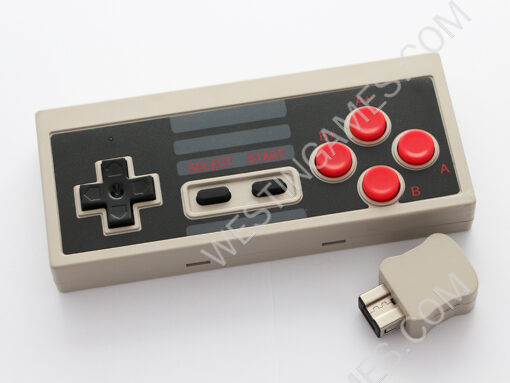2.4GHz Wireless Controller Gamepad for Nintendo Mini Classic NES Console - Grey