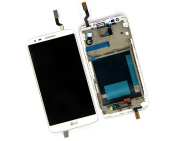 Orignal LCD Screen Display + Touch Digitizer Assembly with Frame for LG G2 D800 D801 D803 - White