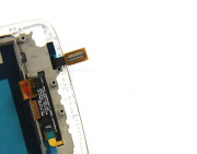 Orignal LCD Screen Display + Touch Digitizer Assembly with Frame for LG G2 D800 D801 D803 - White 02