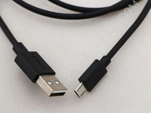 1.2m Belkin Micro USB Charging Data Sync Cable for Samsung Galaxy and HTC Smartphone Phone - Black - Image 3