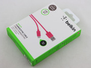 1.2m Belkin Micro USB Charging Data Sync Cable for Samsung Galaxy and HTC Smartphone Phone - Pink