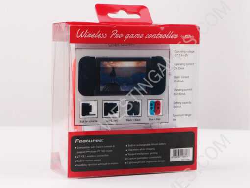 Wireless Bluetooth L/R Joycon Game Controller for NS Switch - Red and Blue - Image 8