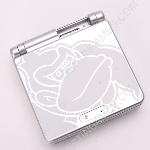 Complete Clear Housing Shell Cover Case Replacement for GBA SP - King Kong Silver