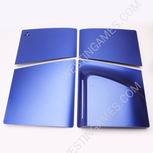 Replacement OEM Housing Case Faceplate Integrated Cover for Sony PS5 Slim HUD System - Blue