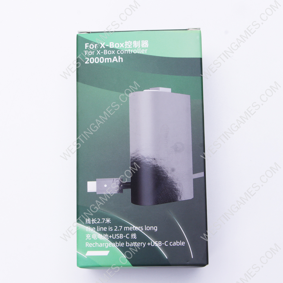 New 2000mAh Rechargeable Battery with USB Charing Cable for All XBOX ONE Controller OEM A+ - Image 2