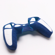 Silicone Protective Case with Particle Grip for PS5 Dualsense Controllers Deep Blue-White 04