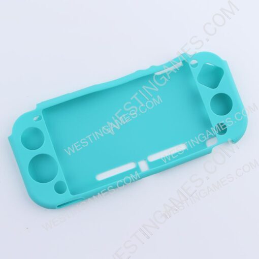 Protective Anti-Slip Soft Silicone Skin Case for Switch Lite Console - Turquoise