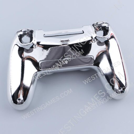 Mirror Chrome Housing Shell Case Replacement for PS4 Slim Dualshock 4 Controller - Silver - Image 3