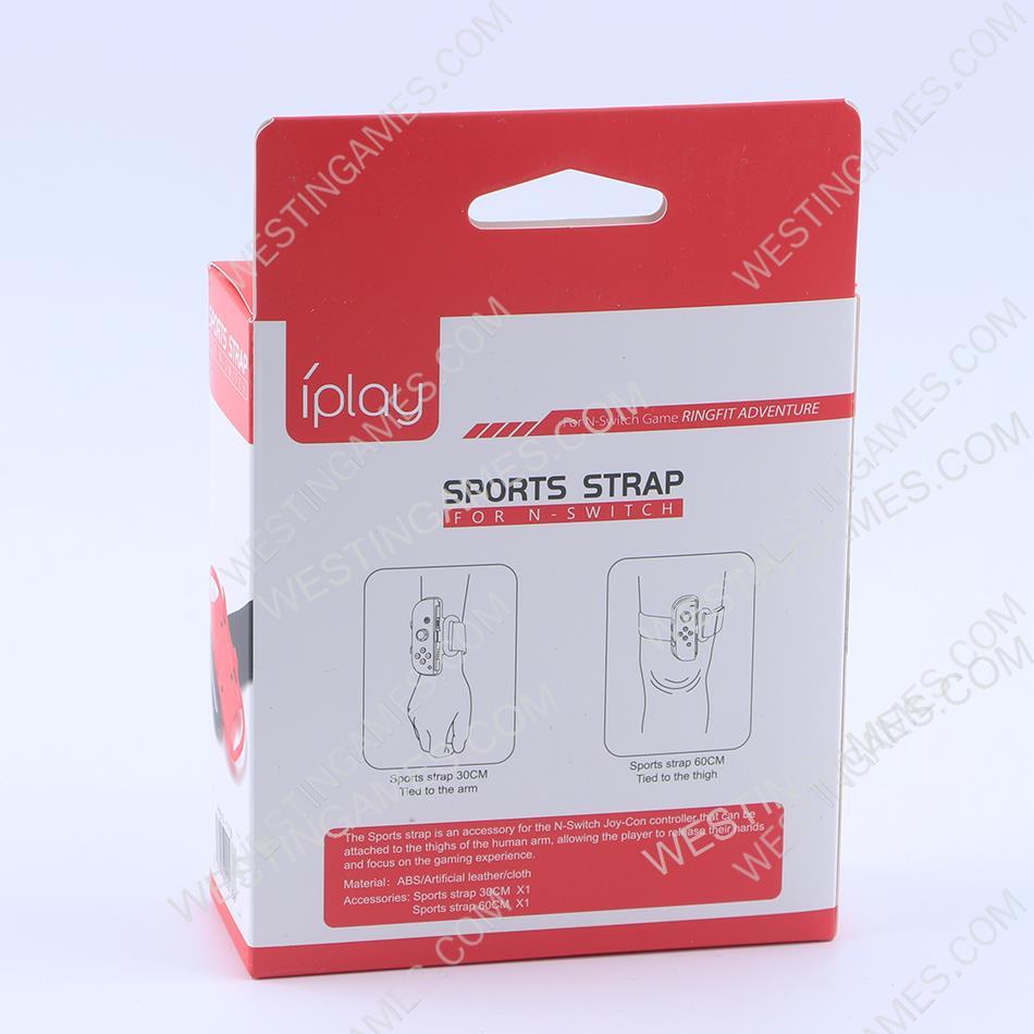 Adjustable Hand and Leg Sport Strap for Switch Ring Fit Adventure Blue and Red - Image 7