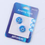 Superhero Supercap Thumb Grips Analog Caps Silicone Rubber For Switch and Lite Stitch Blue