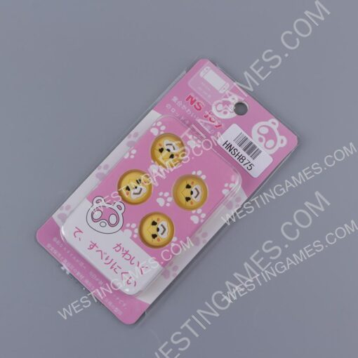 New 4in1 Fps Higher Thumb Grips Analog Caps Silicone Rubber For NS Switch - isabelle