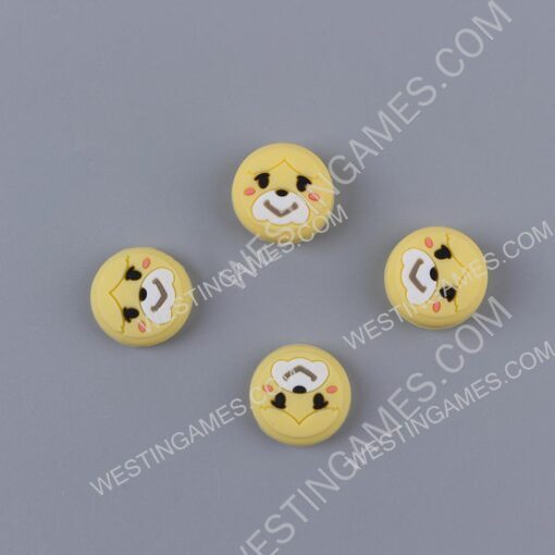 New 4in1 Fps Higher Thumb Grips Analog Caps Silicone Rubber For NS Switch - isabelle - Image 2