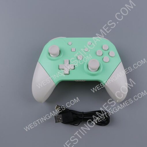 Bluetooth Wireless Handheld Controller Complete Function for Switch Green-White - Image 2
