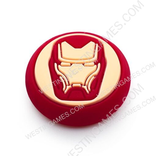 Thumb Grips Analog Capcs Silicone Rubber For PS5 Controller - Iron Man