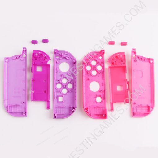 Left and Right Housing Cover Case with SL SR Button Set for Switch Joy-con DISNEY Pink and Purple - Image 3