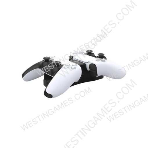 Dual Charging Dock Stand with USB Cable for PS5 Dual Sense Controller - Image 2