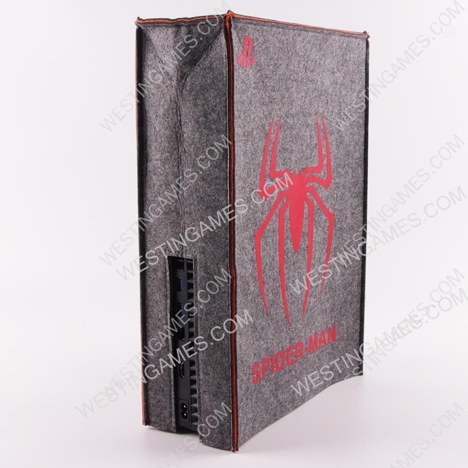 Spider-Man Protective Dust Prevent Cover Sleeve for PS5 Console - Grey