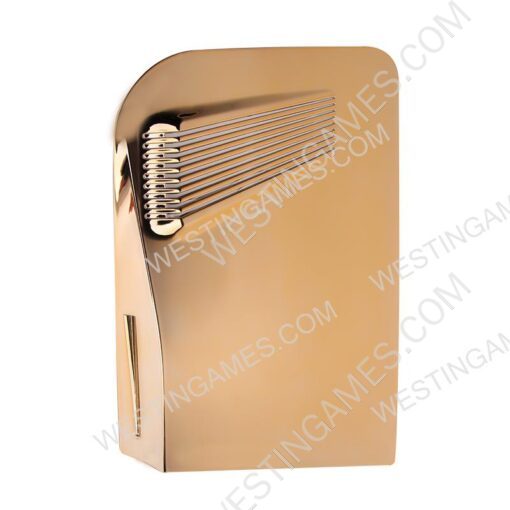 Replacement New Housing Case Faceplate Cover with Vented Design for PS5 UHD System - Gold - Image 3