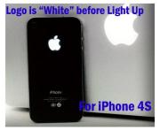 Near Luminescent Logo Light Up LED Light Mod Kit BLACK/White for Apple iPhone 4S 06