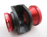 3 in 1 Camera Lens including Fisheye, Macro and Wide Angle for iPhone 4 4S - Red