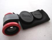 3 in 1 Camera Lens including Fisheye, Macro and Wide Angle for iPhone 4 4S - Red 02