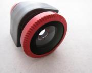 3 in 1 Camera Lens including Fisheye, Macro and Wide Angle for iPhone 4 4S - Red 03