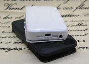 3200mAh External Backup Battery Power Pack w/ Leather Case for iPhone 5 / 5S - Black/White 04