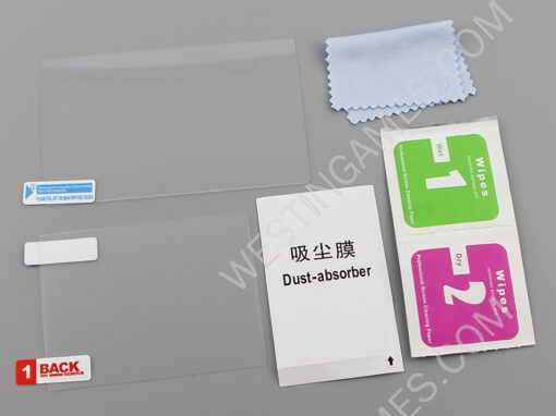 Anti-Scratch Film Skin Tempered Glass Screen Protector Set Clear for new 3DS XL/LL (A Grade) - Image 2