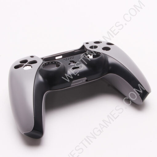 Replacement Top and Bottom with Glossy Button Housing Shell Case for PS5 Dualsence 5 Controller - Grey - Image 4