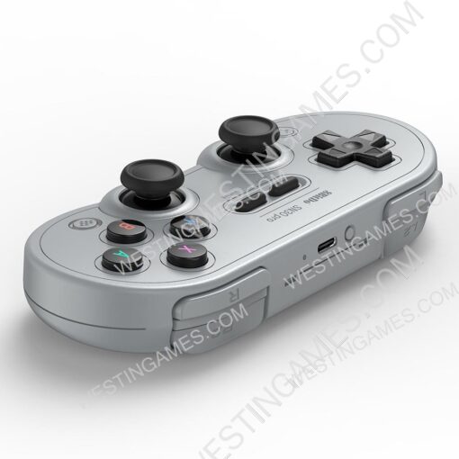 New 8bitdo SN30 Pro Bluetooth Wireless Gamepad Controller Purple Button for Android IOS MacOS PC and Switch Grey - Image 3