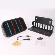 Wall Mounted Charge Dock Station with RGB Light HBS-2807 for Nintend Switch 2 Console Joy-Con Controller 04