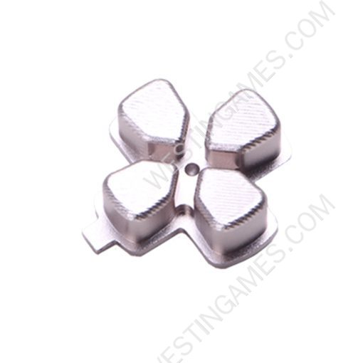 Metal D-PAD Button Cross Key Replacement for PS5 Controller - Silver