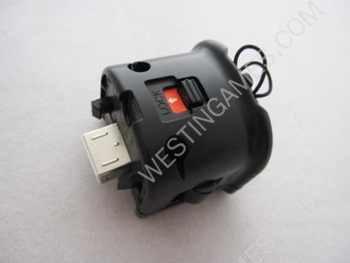 Motion Plus Without Silicone for WII Remote Controller Black (NEUTRAL)