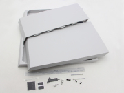 Replacement Top + Bottom Housing Shell Case with Screwdriver for PS4 Console CUH-1200 - White