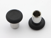 2Pcs Tall Thumbstick Swap Analog Stick Grips Replacement for XBOX ONE Elite Controller - Black
