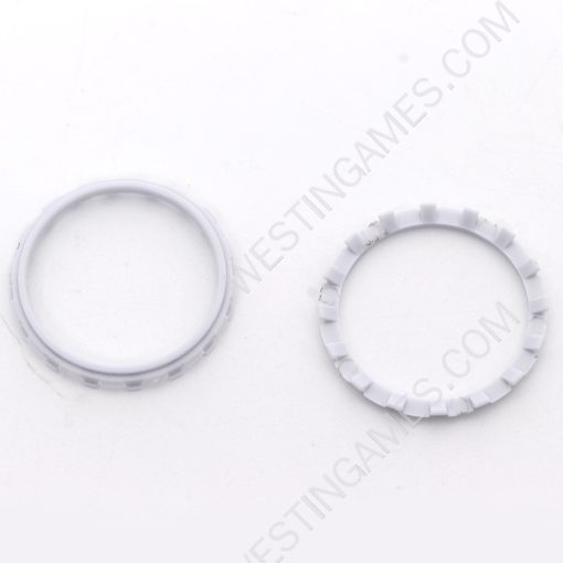 Analog Thumbstick Accent Rings Replacement Parts For PS5 Controller - White