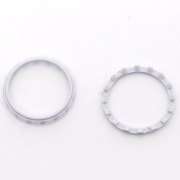 Analog Thumbstick Accent Rings Replacement Parts For PS5 Controller - White