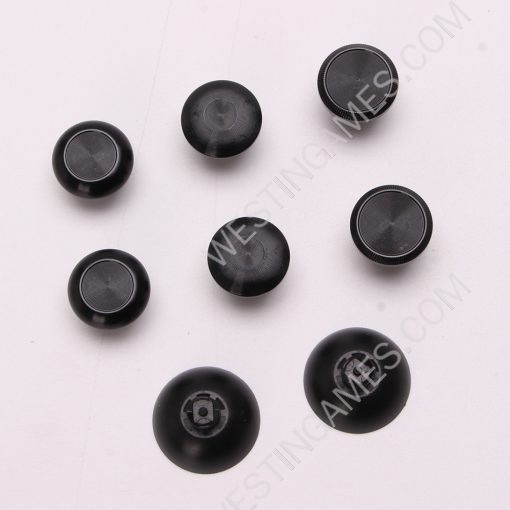 8Pcs Metal Thumbsticks Analog Joystick with Stand Replacement for PS5 PS4 Controller Black
