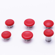 New 12Pcs Swap Thumbsticks Grips Metal Magnetic Stick Set for XBOX ONE Elite 2 Controller Full Red 05