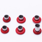 New 12Pcs Swap Thumbsticks Grips Metal Magnetic Stick Set for XBOX ONE Elite 2 Controller Full Red 06