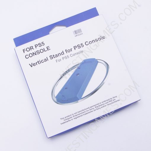 Vertical Base Stand Metal Bracket Holder for PS5 and PS5 Slim Disc and Digital Edition Console Blue