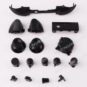 Full Set Dpad ABXY Grips Stick Bumpers Triggers Buttons Replacement for Xbox Series S/X Controller - Black